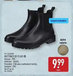ALDI UP 2 FASHION Bottines de pluie offre
