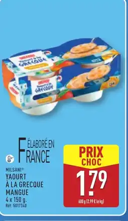 ALDI MILSANI Yaourt à la grecque mangue offre