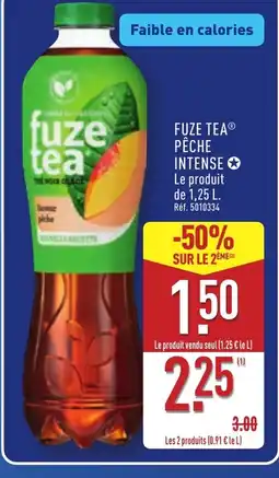 ALDI FUZE TEA Pêche intense offre