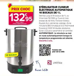 Kiriel Stérilisateur cuiseur électrique automatique offre