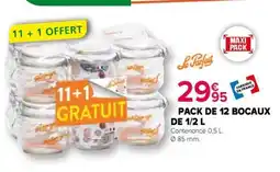 Kiriel Pack de 12 bocaux offre