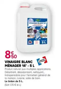 Kiriel Vinaigre blanc ménager offre