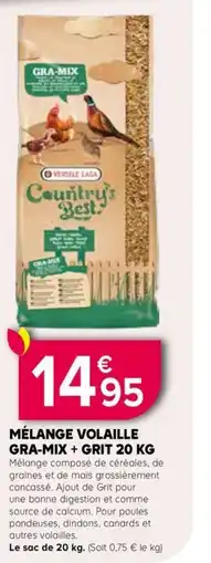 Kiriel Mélange volaille gra-mix + grit offre