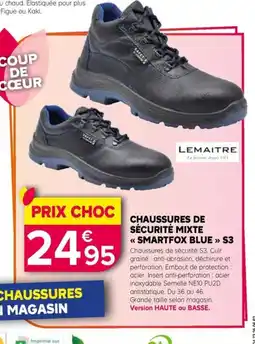 Kiriel Chaussures de sécurité mixte smartfox blue offre