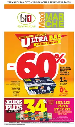 Maximarché SKYR Yoplait offre