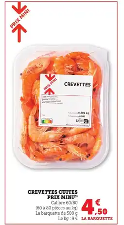 Maximarché Crevettes cuites offre