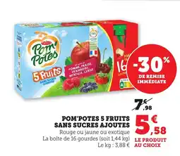 Maximarché POM POTES 5 Fruits sans sucres ajoutes offre