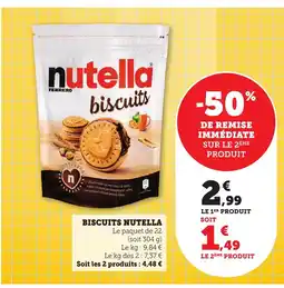 Maximarché NUTELLA Biscuits offre