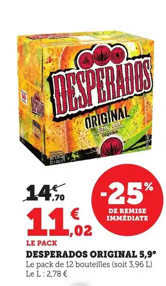 Maximarché DESPERADOS Original 5,9° offre