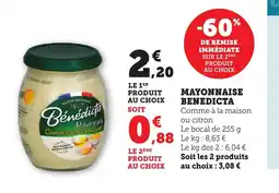 Maximarché BENEDICTA Mayonnaise offre