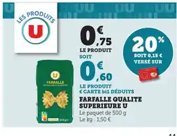 Maximarché Farfalle qualite superieure u offre