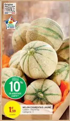 Intermarché MELON CHARENTAIS JAUNE offre