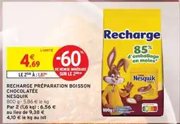Intermarché RECHARGE PRÉPARATION BOISSON CHOCOLATÉE NESQUIK offre