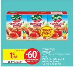 Intermarché Tomacouli Panzani offre