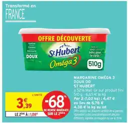 Intermarché Margarine Oméga 3 Doux OD St Hubert offre