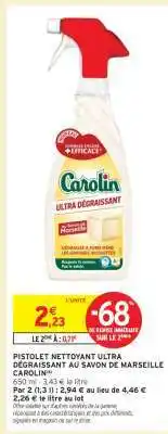 Intermarché Pistolet Nettoyant Ultra Dégraissant au Savon de Marseille Carolin offre