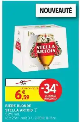 Intermarché BIÈRE BLONDE STELLA ARTOIS offre