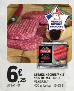E.Leclerc STEAKS HACHÉS x 4 offre