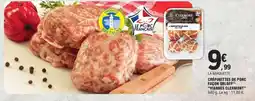 E.Leclerc CRÉPINETTES DE PORC FAÇON ORLOFF VIANDES CLERMONT offre