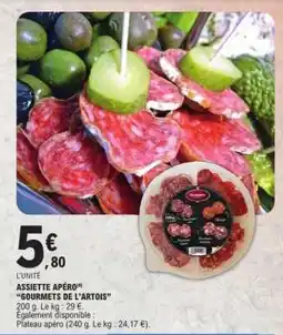 E.Leclerc ASSIETTE APÉRO GOURMETS DE L'ARTOIS offre