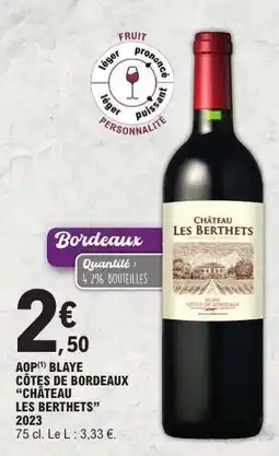 E.Leclerc Château Les Berthets offre