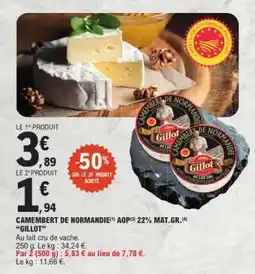 E.Leclerc CAMEMBERT DE NORMANDIE offre