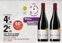 E.Leclerc AOP Côtes du Rhône 'Moulin de Meyran' offre