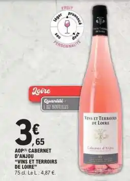 E.Leclerc AOP Cabernet d'Anjou Vins et Terroirs de Loire offre