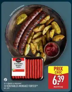 ALDI 12 Véritables Merguez Fortes offre