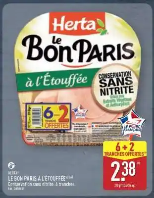 ALDI Herta Le Bon Paris à l'Étouffée offre