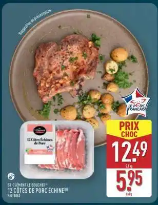 ALDI 12 côtes de porc échine offre