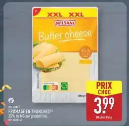 ALDI MILSANI FROMAGE EN TRANCHES offre
