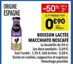 Supeco Nescafé Boisson lactée Macchiato offre
