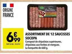Supeco Socopa Assortiment de 12 saucisses offre