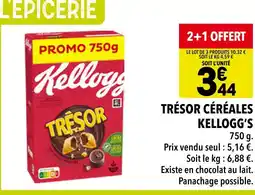 Supeco Kellogg's Trésor Céréales offre