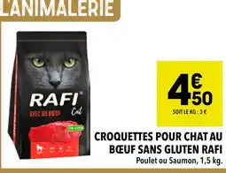 Supeco RAFI Croquettes pour chat au bœuf sans gluten offre
