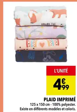 Supeco Plaid imprimé offre