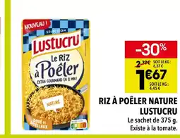 Supeco Lustucru RIZ À POÊLER NATURE offre