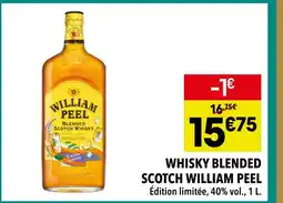 Supeco William Peel Whisky Blended Scotch offre