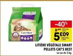 Supeco Cat’s Best Litière végétale smart pellets offre