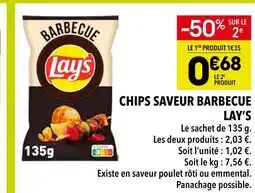 Supeco Lay's Chips saveur barbecue offre