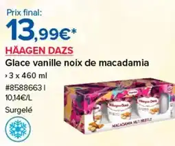 Costco Haagen dazs - glace vanille noix de macadamia offre