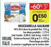 Supeco Galbani - mozzarella offre