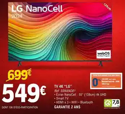 E.Leclerc Lg - tv 4k offre