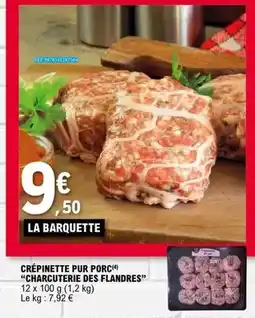E.Leclerc Charcuterie des flandres - crépinette pur porc offre