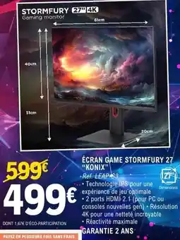 E.Leclerc Konix - ecran game stormfury 27 offre