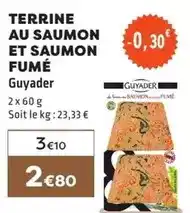 E.Leclerc Guyader - terrine au saumon et saumon fumé offre