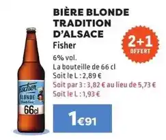 E.Leclerc Fischer - bière blonde tradition d'alsace offre