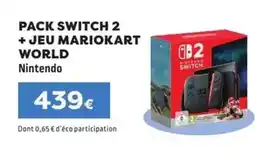 E.Leclerc Switch - pack 2 + jeu mariokart world offre