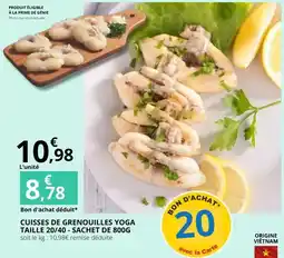 E.Leclerc Prime - cuisses de grenouilles yoga taille 20/40-sachet de 800g offre